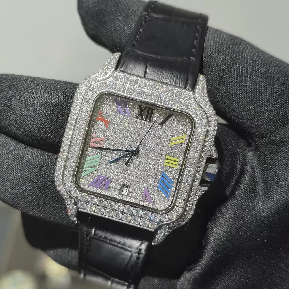 Iced Out VVS Moissanite Automatic Watch
