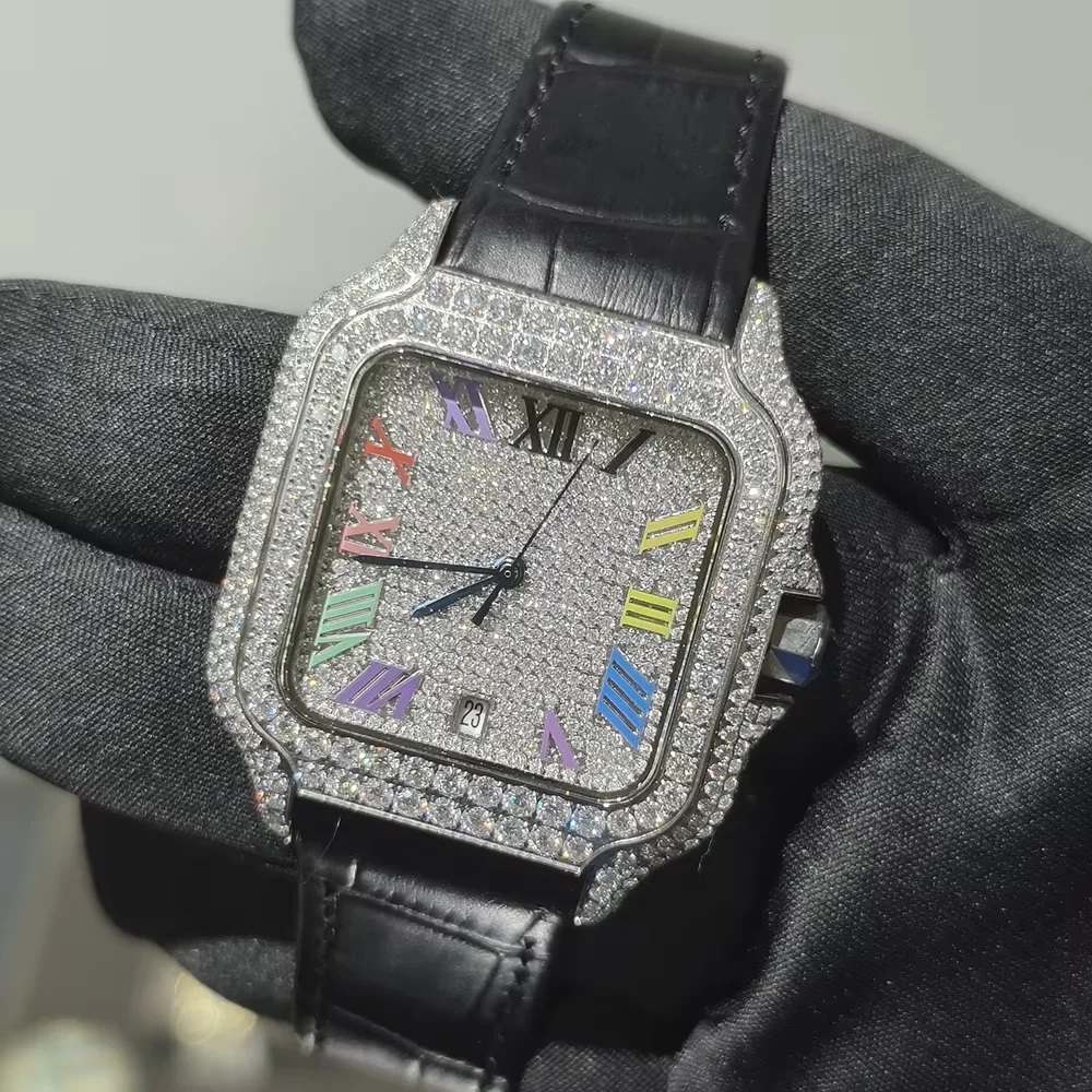 Iced Out VVS Moissanite Automatic Watch